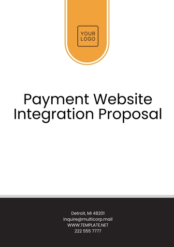Free Payment Website Integration Proposal Template to Edit Online