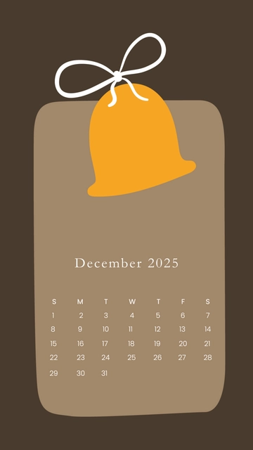 Free Christmas Calendar Wallpaper Template to Edit Online