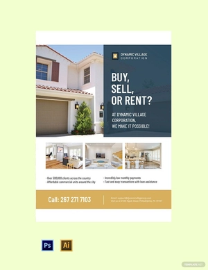 Commercial Real Estate Poster Template