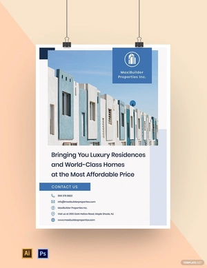 Real Estate Advertising Poster Template