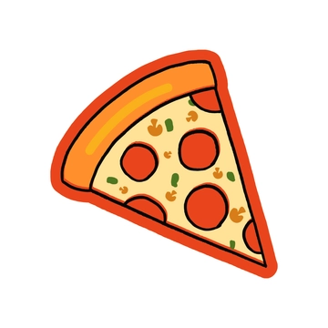Free Simple Pizza Clipart to Edit Online