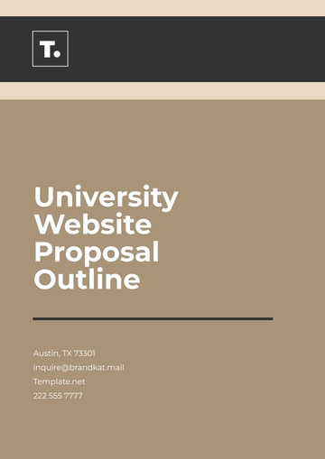 Free University Website Proposal Outline Template to Edit Online