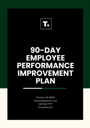 Free 90-Day Employee Performance Improvement Plan Template to Edit Online