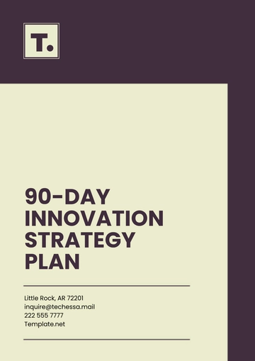 Free 90-Day Innovation Strategy Plan Template to Edit Online