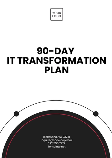 Free 90-Day IT Transformation Plan Template to Edit Online