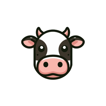 Free Cow Face Clipart to Edit Online