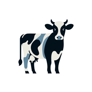 Free Modern Cow Clipart to Edit Online