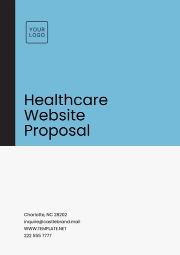 Free Healthcare Website Proposal Template to Edit Online
