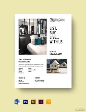 Upmarket Listing Flyer Template