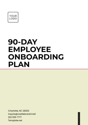 Free 90-Day Employee Onboarding Plan Template to Edit Online