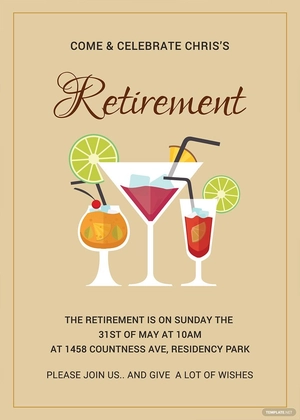 Printable Retirement Party Invitation Template