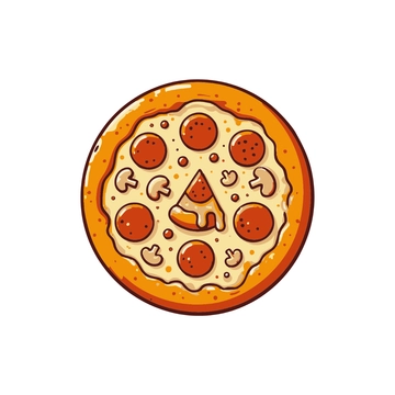 Free Whole Pizza Clipart to Edit Online