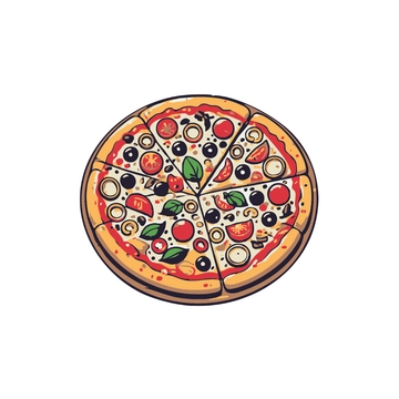 Free Gourmet Pizza Clipart to Edit Online