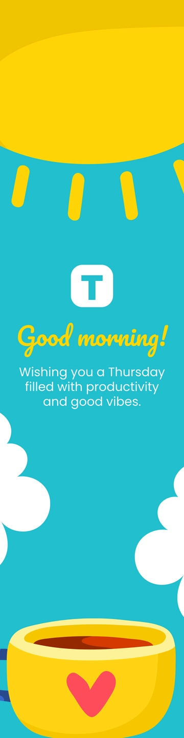 Free Good Morning Thursday Template to Edit Online