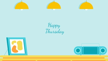 Free Thursday Zoom Background Template to Edit Online