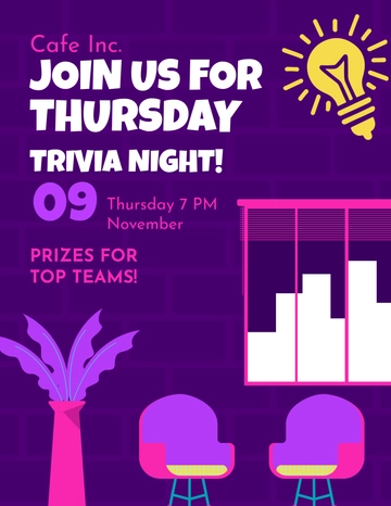 Free Thursday Event Flyer Template to Edit Online