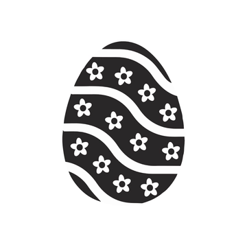 Free Black and White Easter Clipart to Edit Online