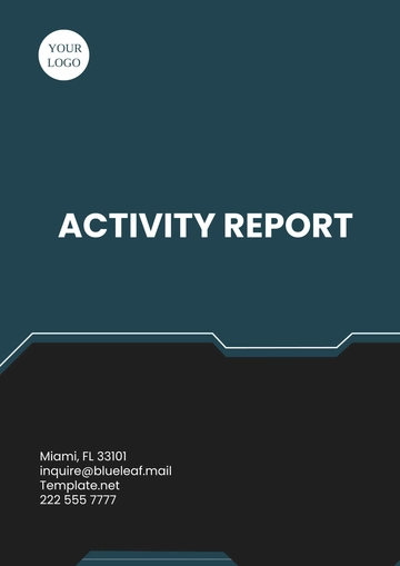 Free Activity Report Template to Edit Online