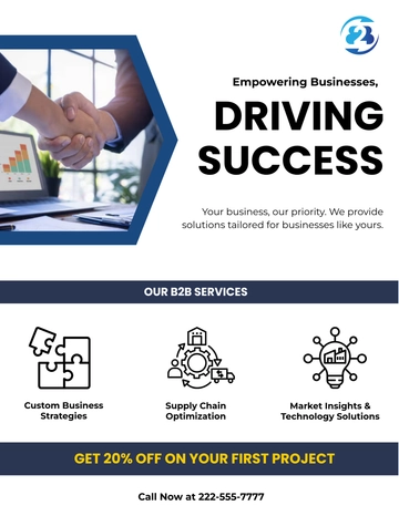 Free B2B Marketing Flyer Template to Edit Online