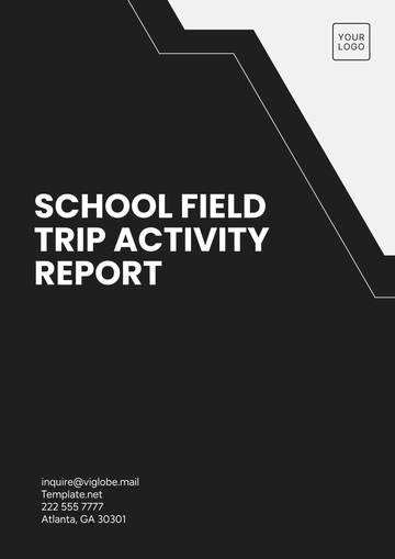 Free School Field Trip Activity Report Template to Edit Online