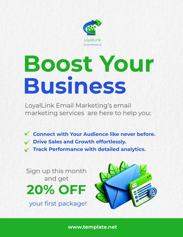 Free Email Marketing Promotional Flyer Template to Edit Online