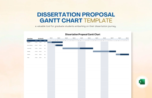 Dissertation Proposal Gantt Chart Template