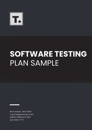 Free Software Testing Plan Sample Template to Edit Online