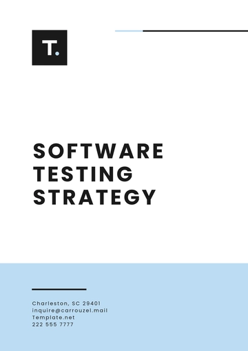 Free Software Testing Strategy Template to Edit Online