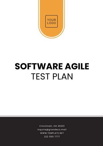 Free Software Agile Test Plan Template to Edit Online