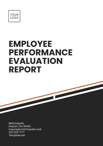 Free Employee Performance Evaluation Report Template to Edit Online