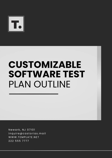 Free Customizable Software Test Plan Outline Template to Edit Online