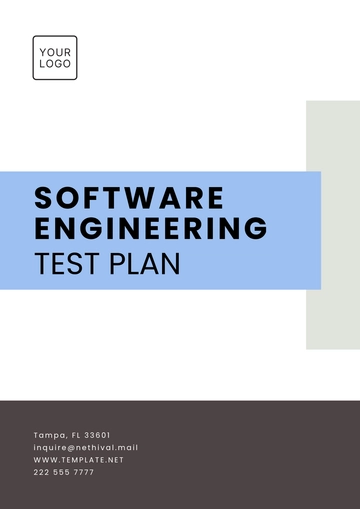 Free Software Engineering Test Plan Template to Edit Online