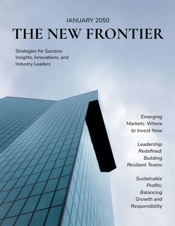 Free Business Magazine Template to Edit Online