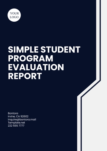 Free Simple Student Program Evaluation Report Template to Edit Online