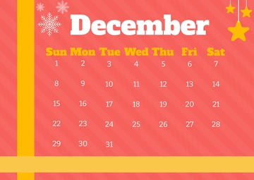 Free Printable Christmas Calendar Countdown Template to Edit Online
