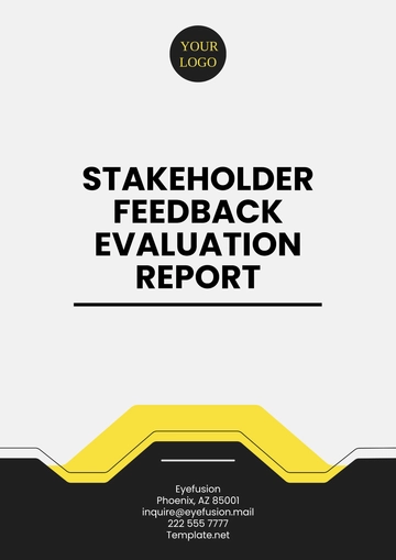Free Stakeholder Feedback Evaluation Report Template to Edit Online