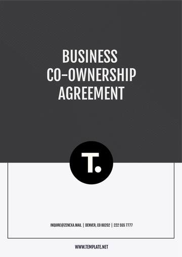 Free Business Co-Ownership Agreement Template to Edit Online
