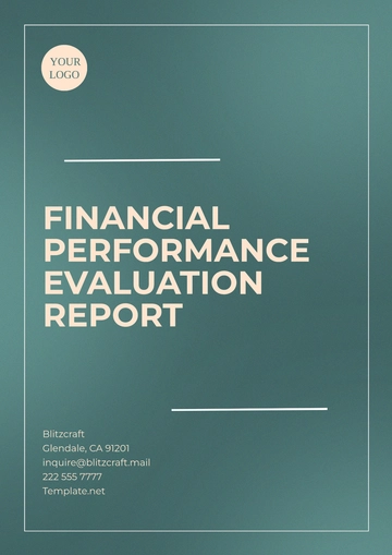 Free Financial Performance Evaluation Report Template to Edit Online