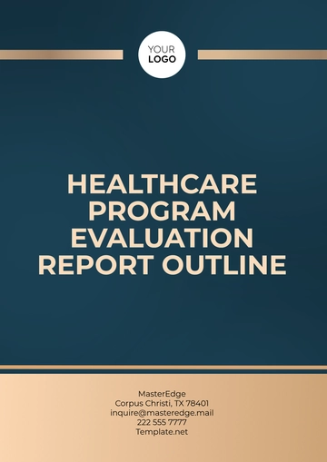 Free Healthcare Program Evaluation Report Outline Template to Edit Online
