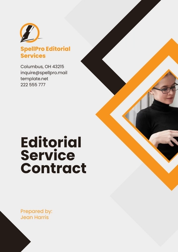 Free Editorial Service Contract Template to Edit Online