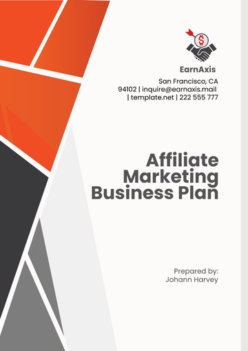 Free Affiliate Marketing Business Plan Template to Edit Online