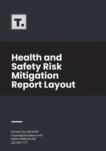 Free Health and Safety Risk Mitigation Report Layout Template to Edit Online
