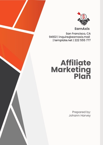 Free Affiliate Marketing Plan Template to Edit Online