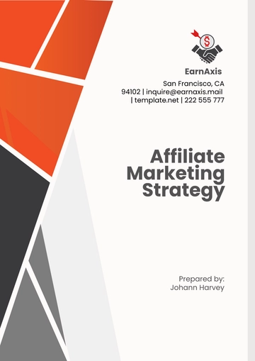 Free Affiliate Marketing Strategy Template to Edit Online