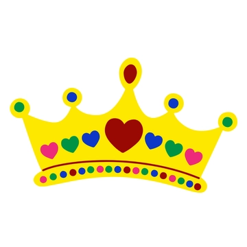 Free Colorful Crown Clipart to Edit Online