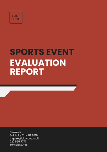 Free Sports Event Evaluation  Report Template to Edit Online