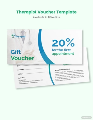 Therapist Voucher Template
