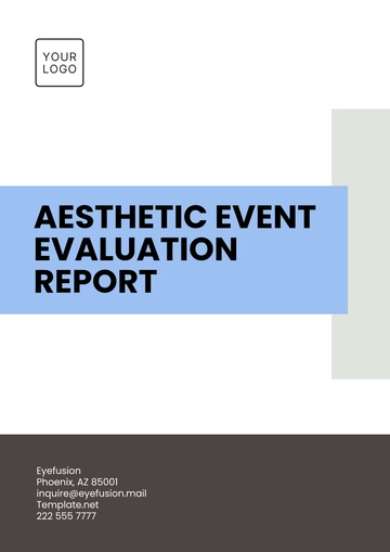 Free Aesthetic Event Evaluation Report Template to Edit Online