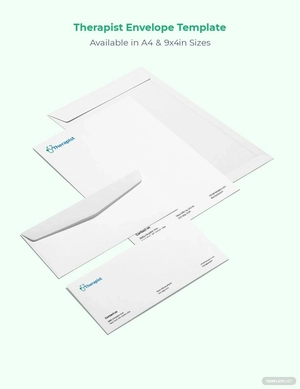 Therapist Envelope Template