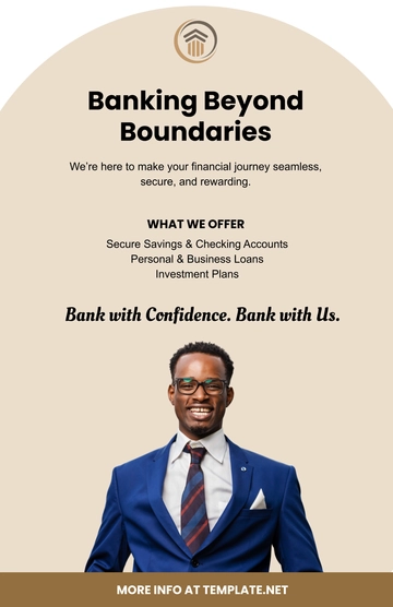 Free Bank Poster Template to Edit Online